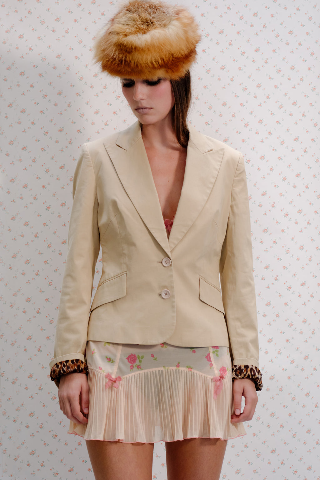 Beige Tailored Blazer