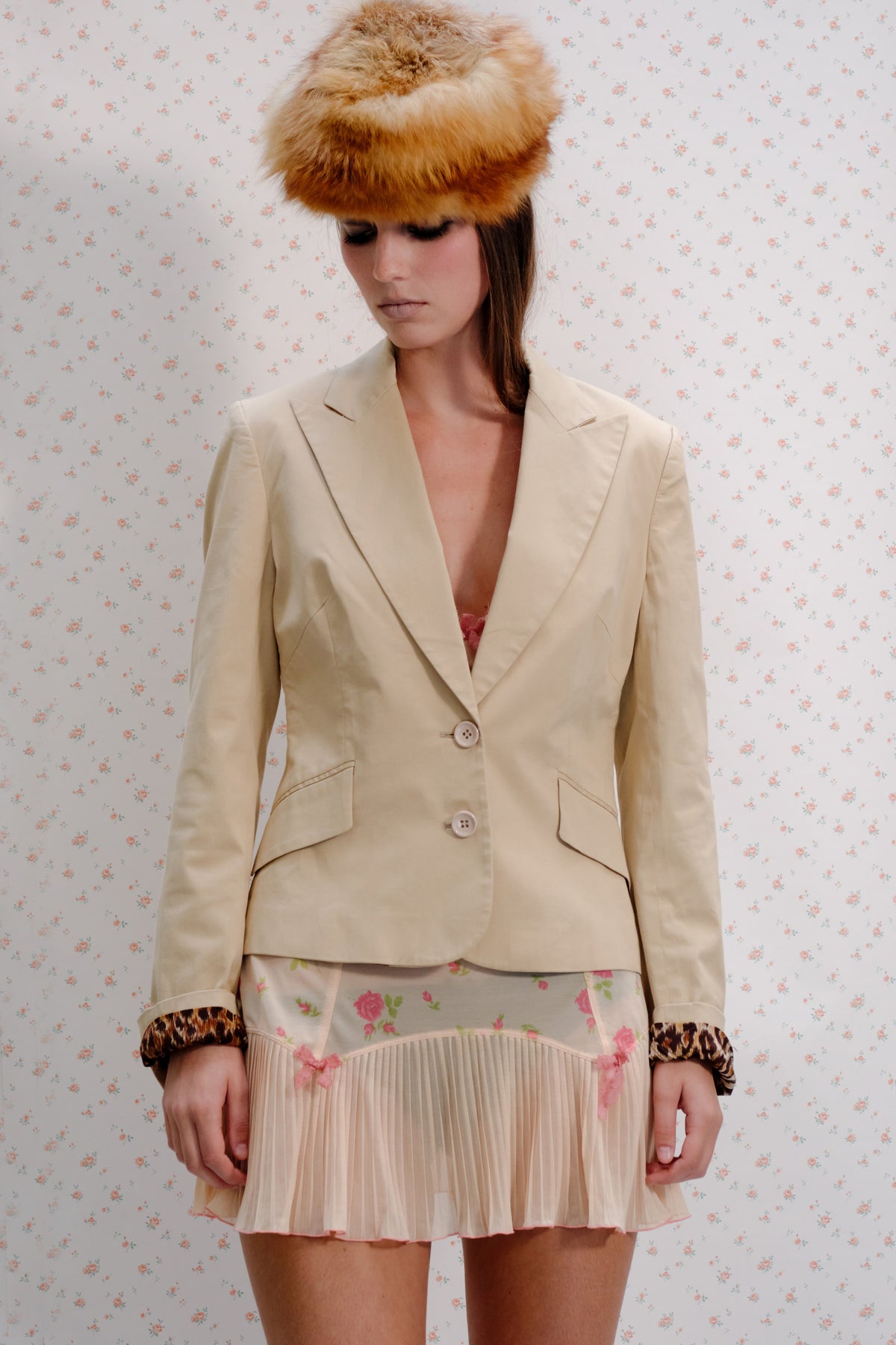 Beige Tailored Blazer