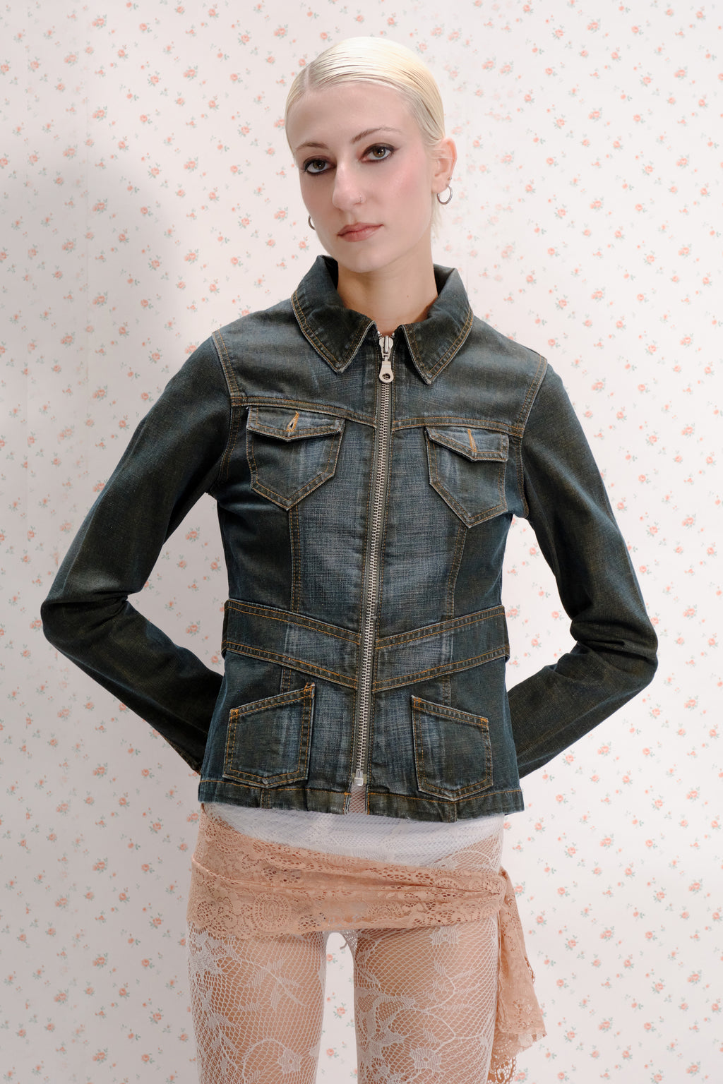 Vintage Dark Denim Jacket