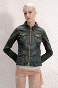 Vintage Dark Denim Jacket