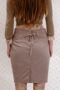 GUESS Lace-Up Pencil Skirt