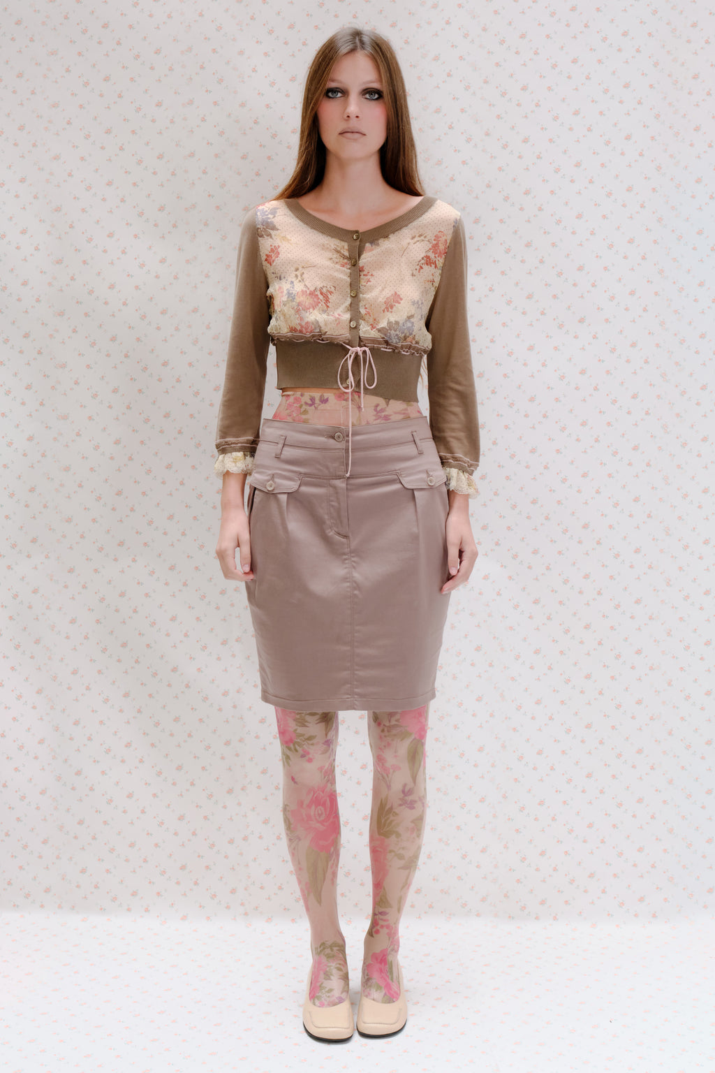 GUESS Lace-Up Pencil Skirt
