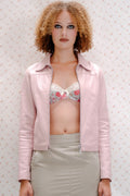 Light Pink Cropped Jacket