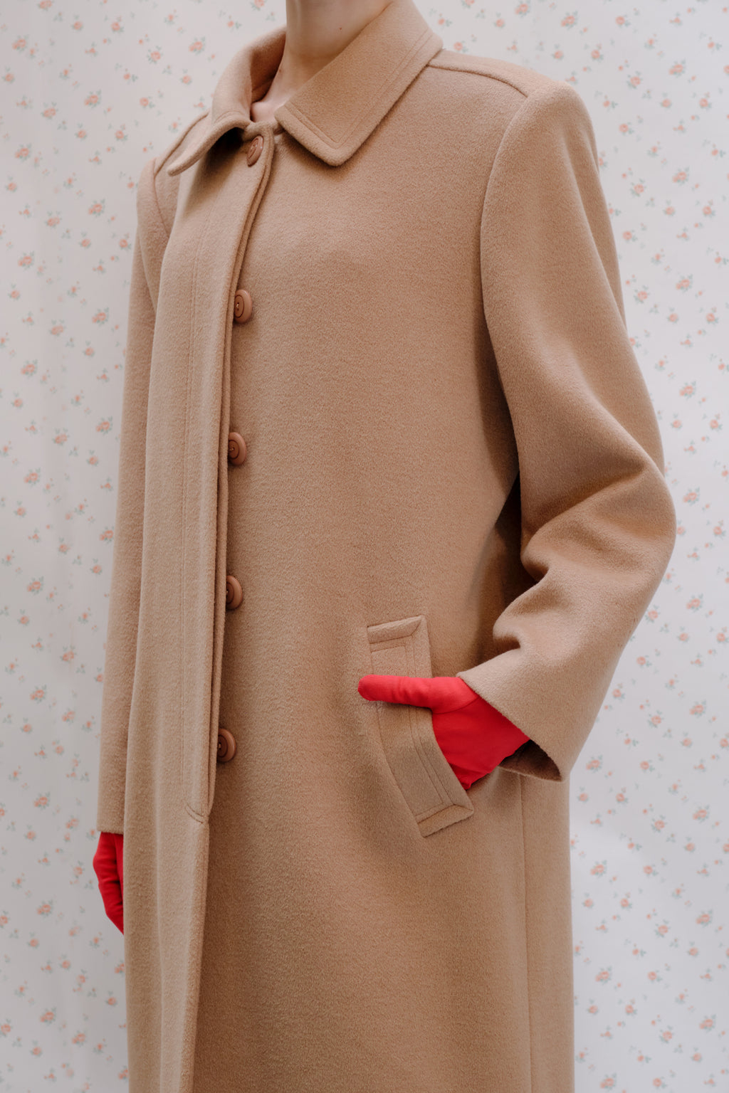 Beige Wool Coat