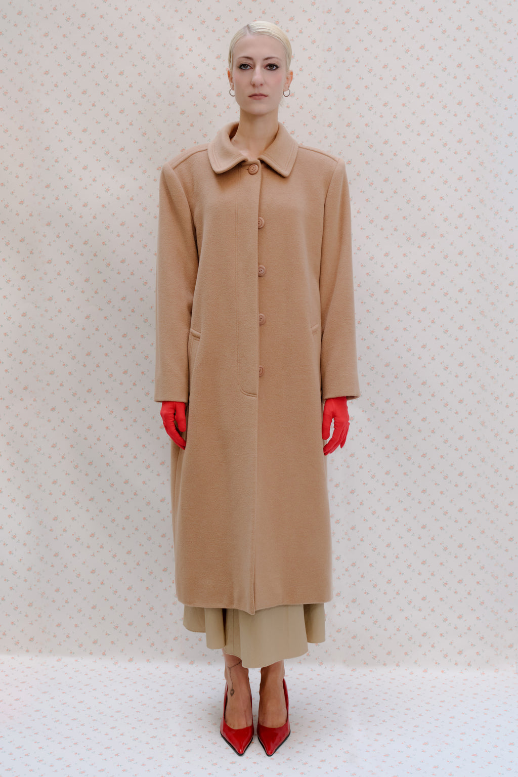 Beige Wool Coat
