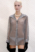 Sheer Striped Shirt