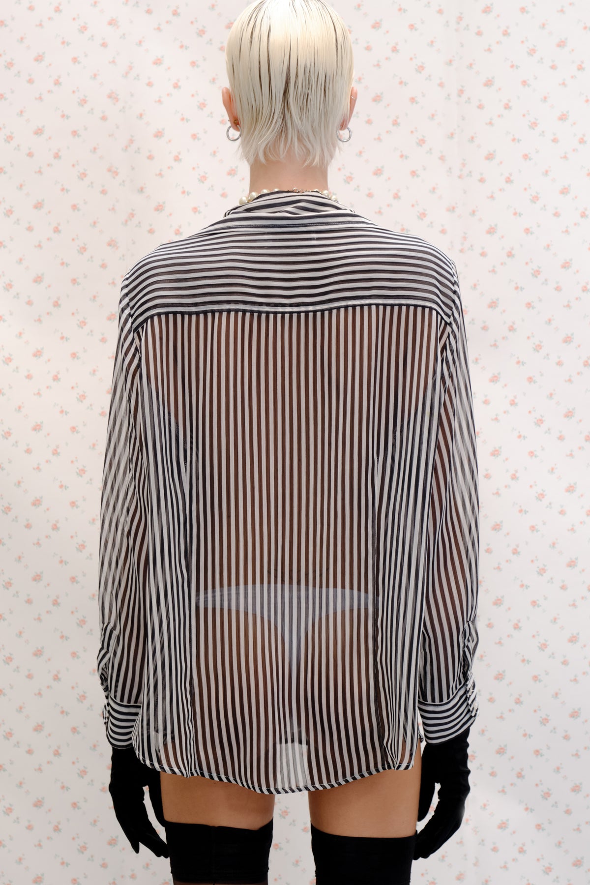 Sheer Striped Shirt