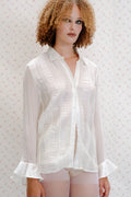 White Sheer Blouse