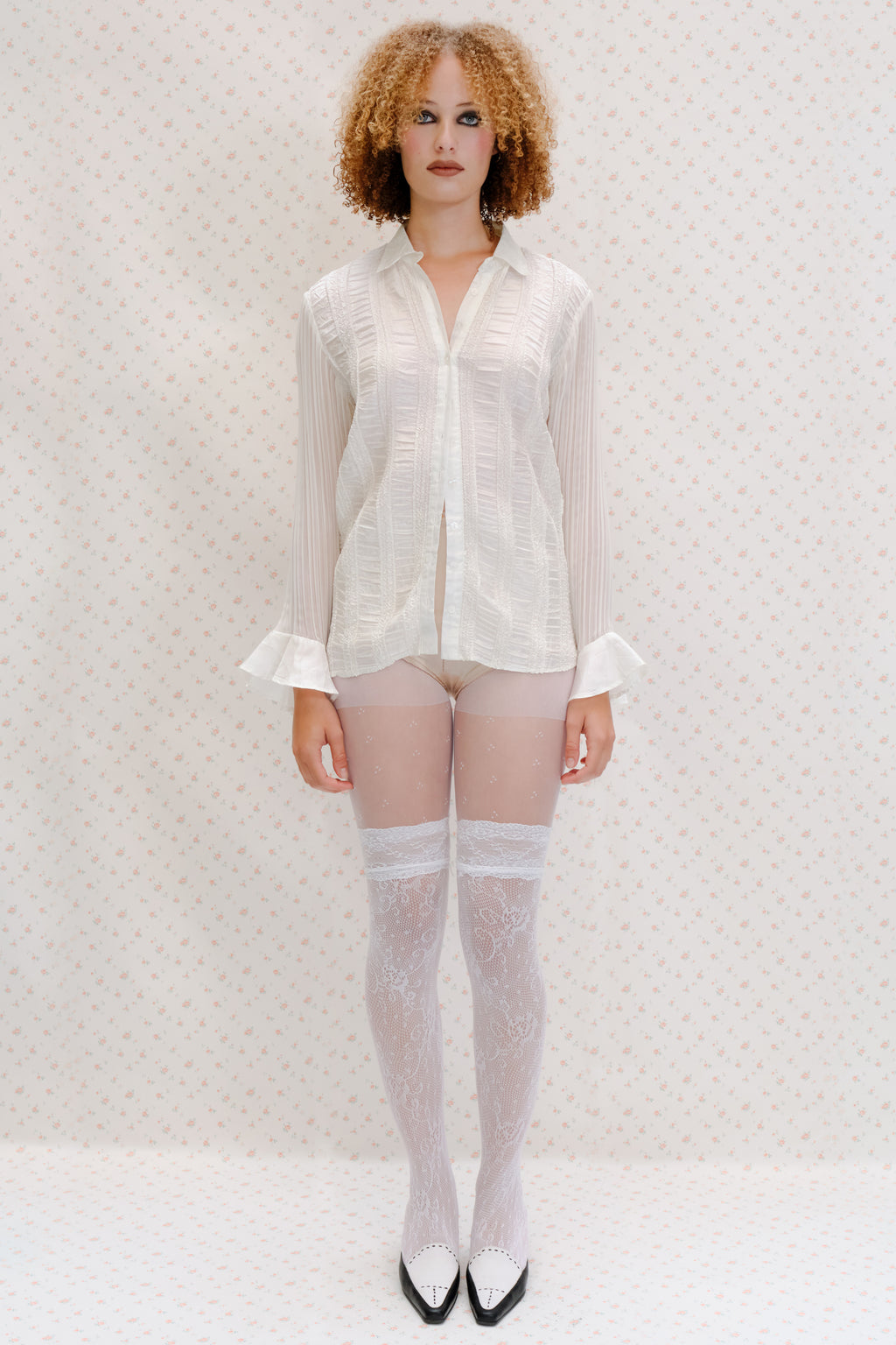 White Sheer Blouse