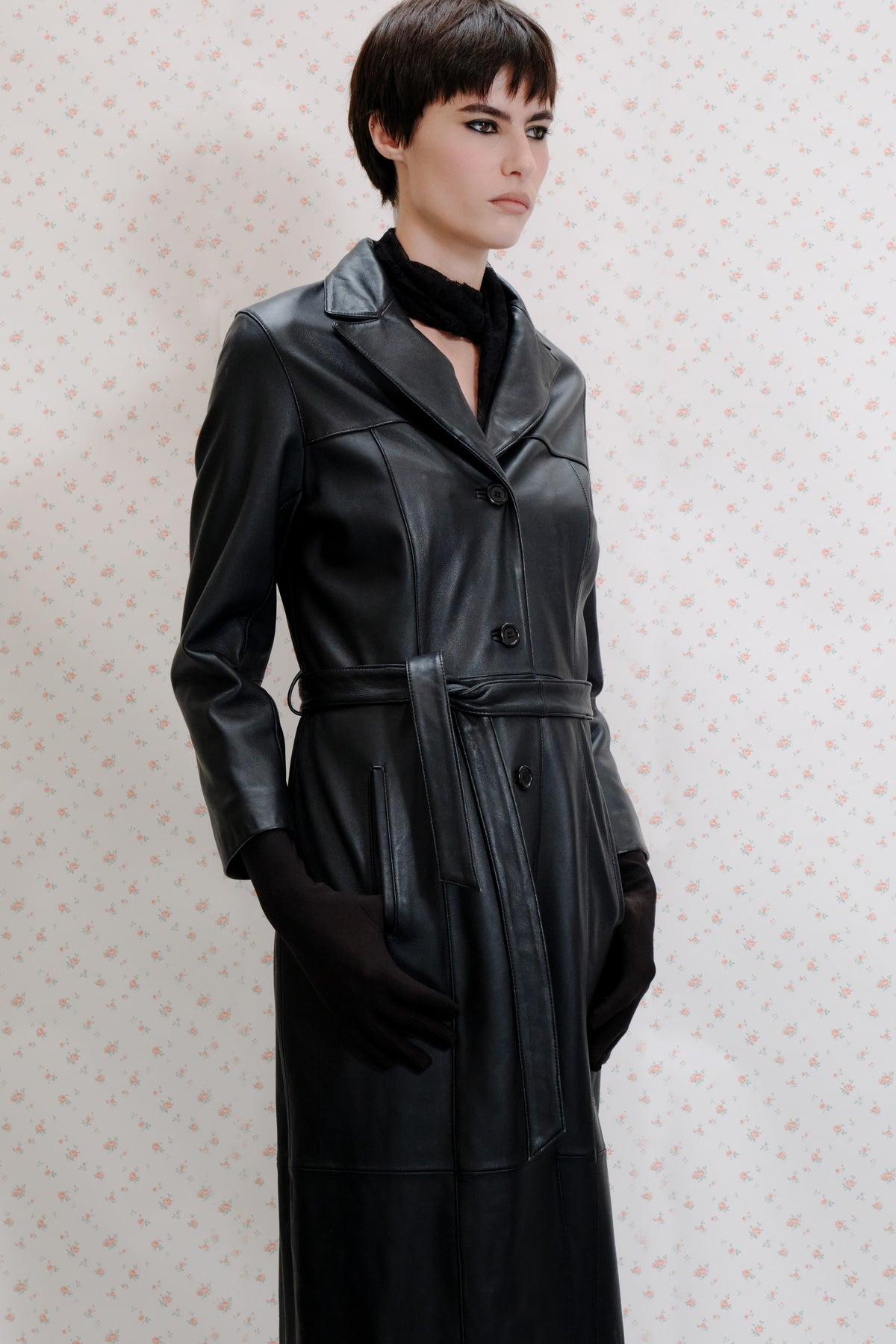 Black Leather Coat