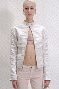 White Leather Jacket