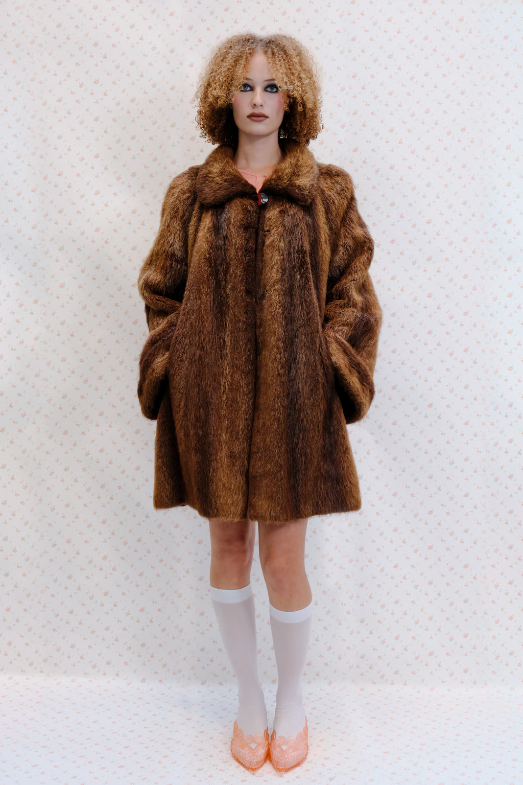 Brown Vintage Fur Coat