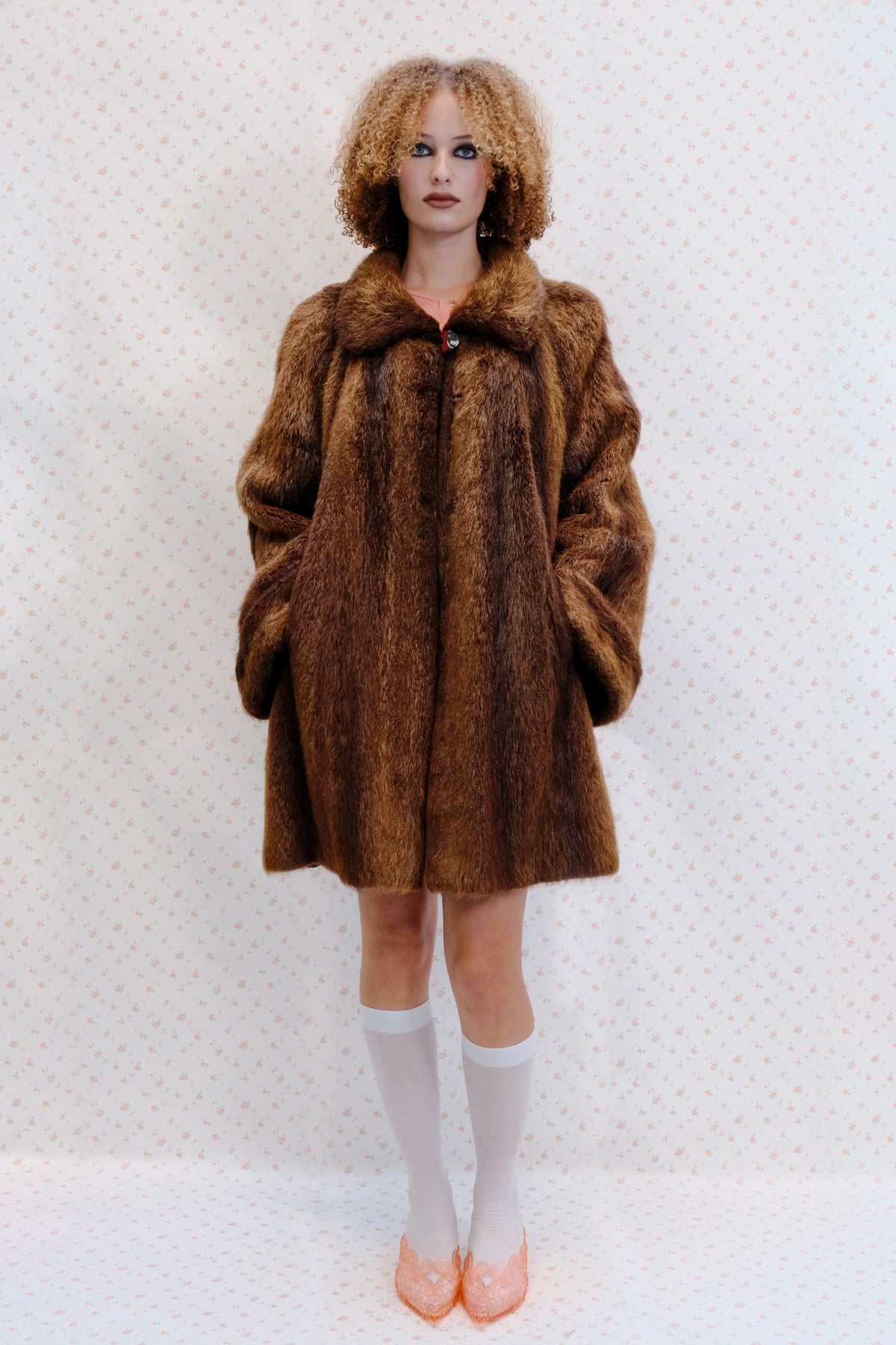 Brown Vintage Fur Coat