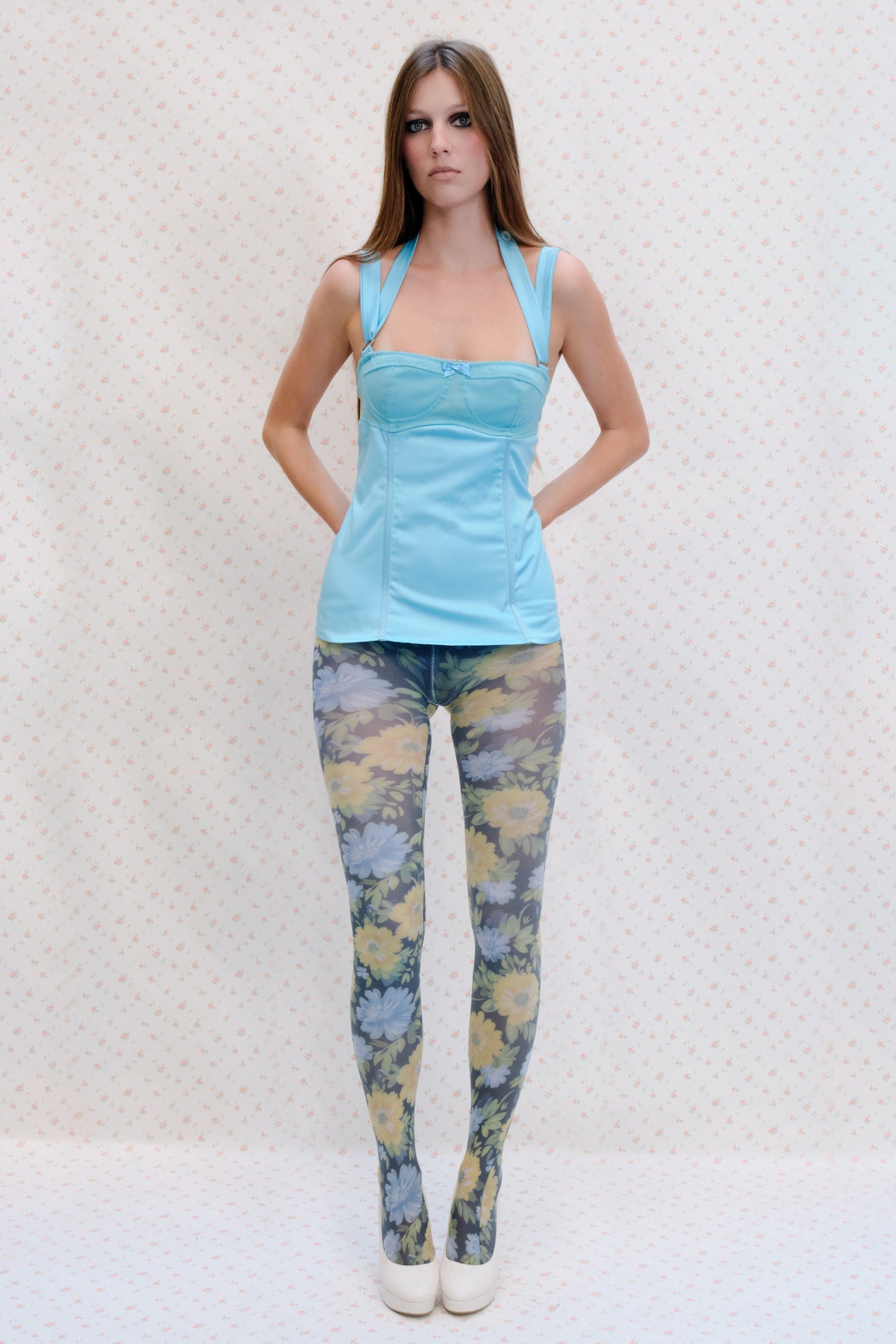 Turquoise Corset Top