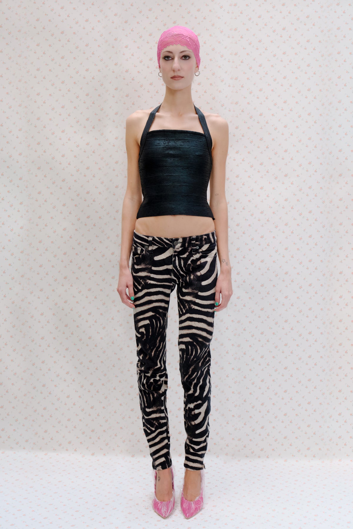 Black Velvet Halter Top