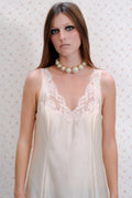 Ivory Satin Slip Dress