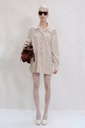 Beige oversized shirt