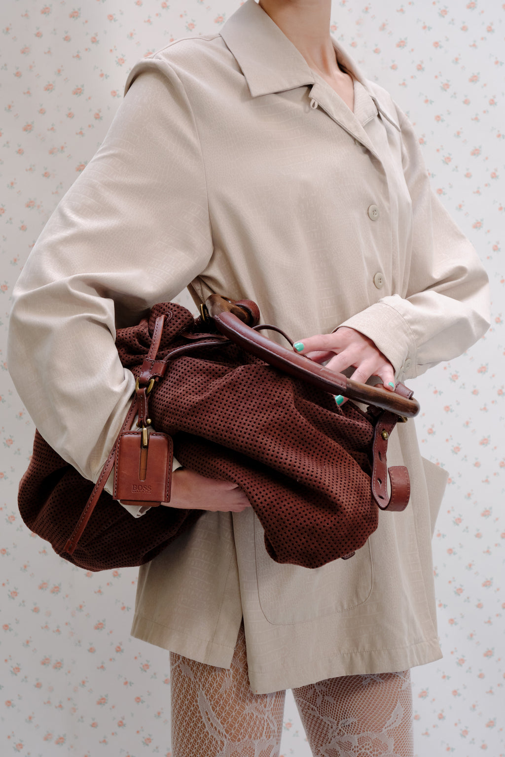 Beige oversized shirt