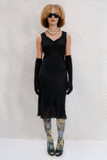 Vintage Black Midi Dress