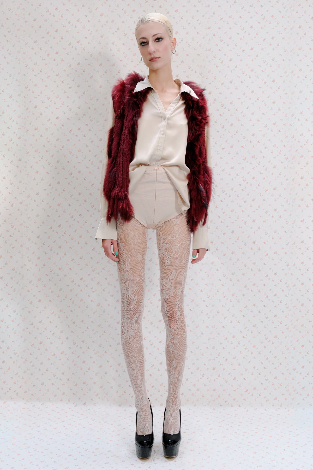 Ivory Satin Shirt