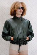 Dark Green Leather Jacket
