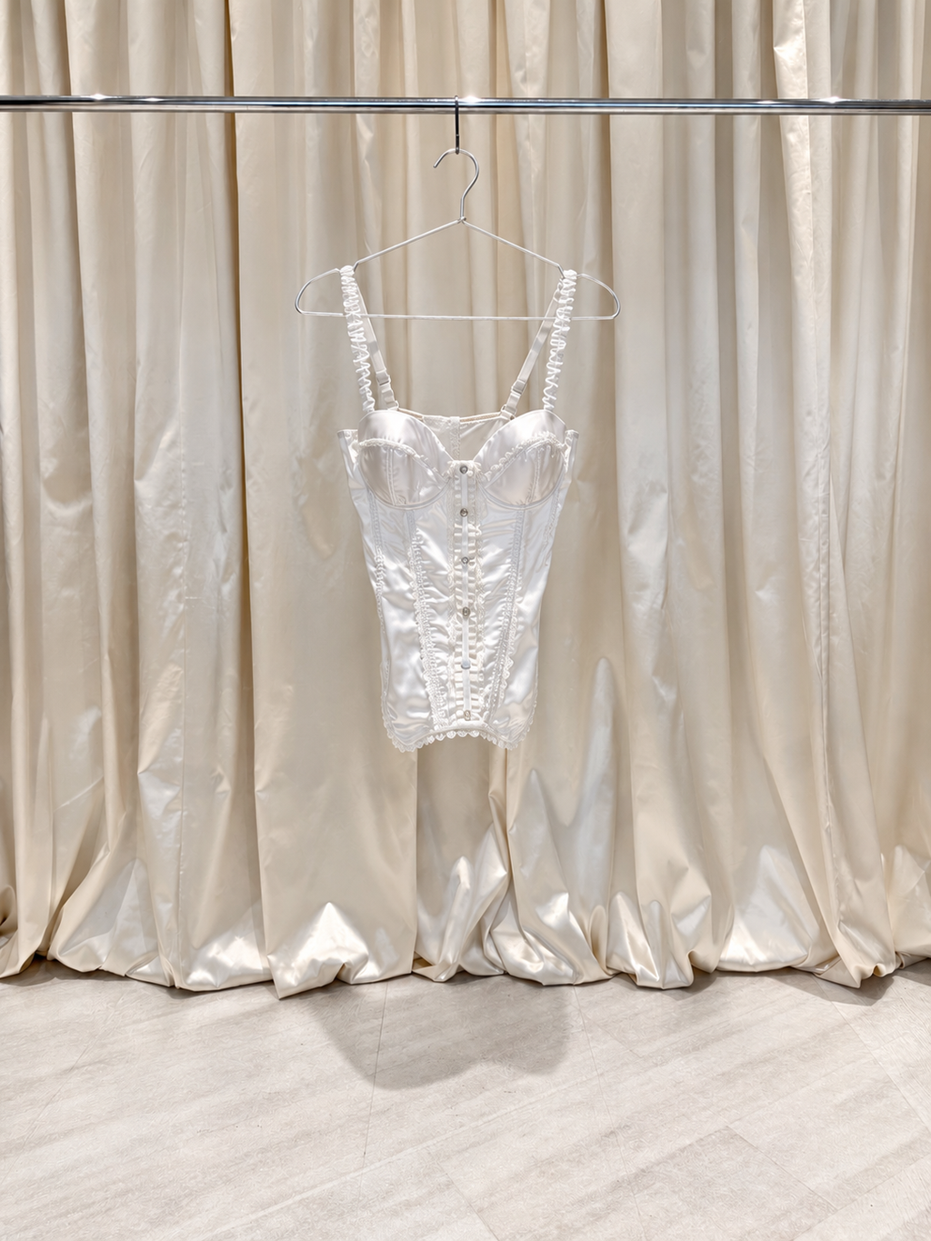 White Lace Corset Top
