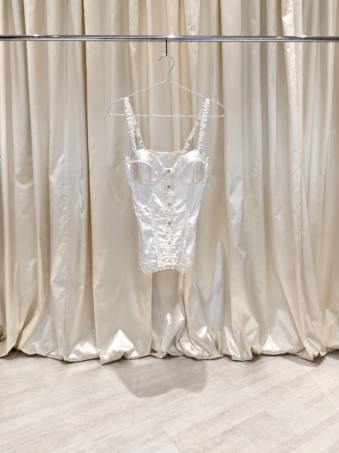 White Lace Corset Top
