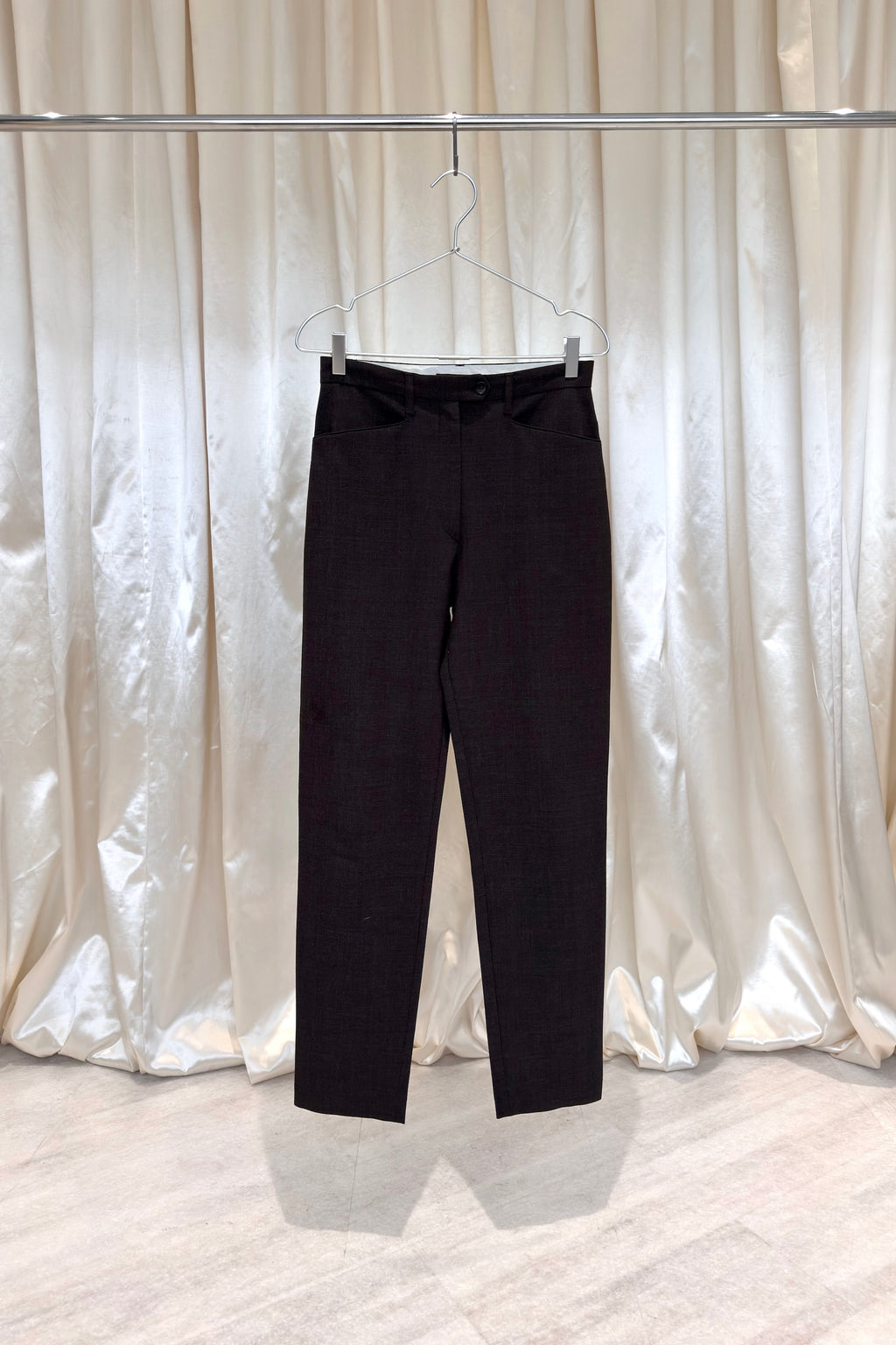 Dark Brown Tailored Trousers