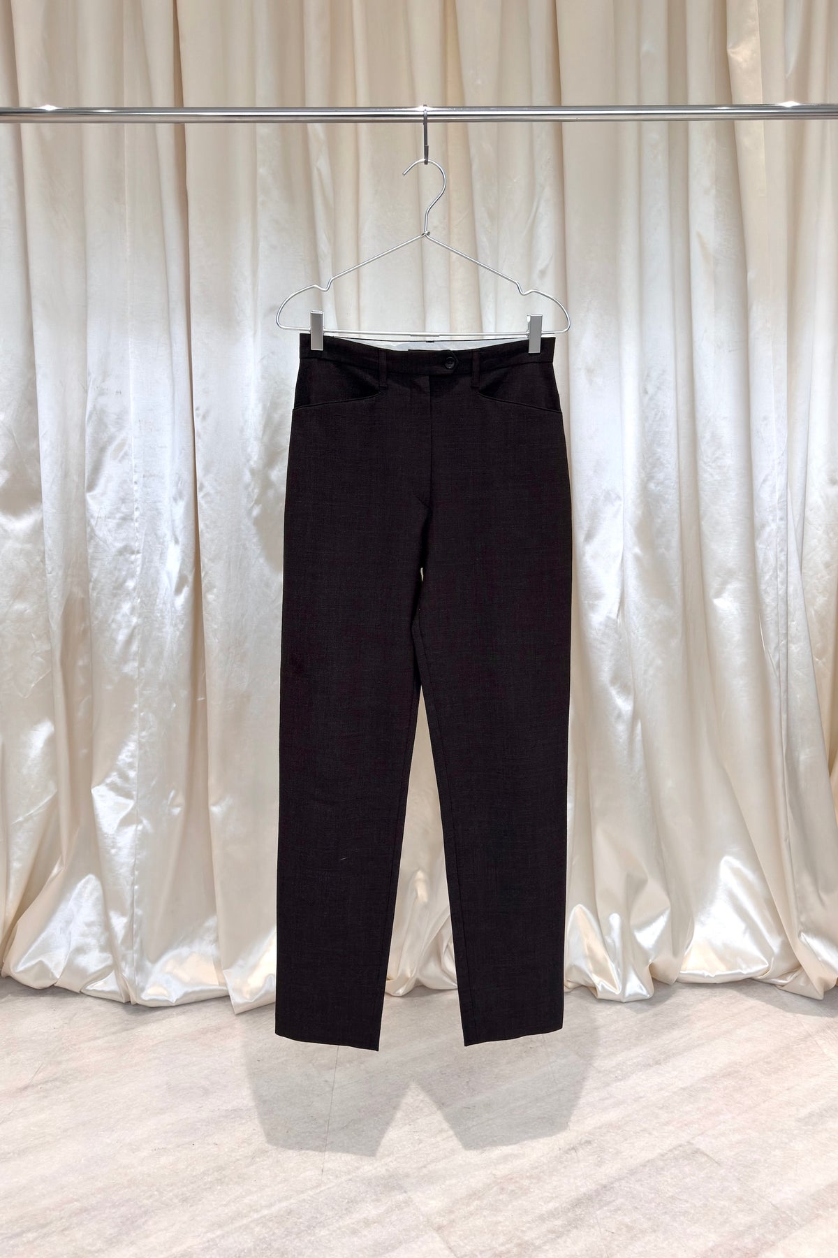 Dark Brown Tailored Trousers
