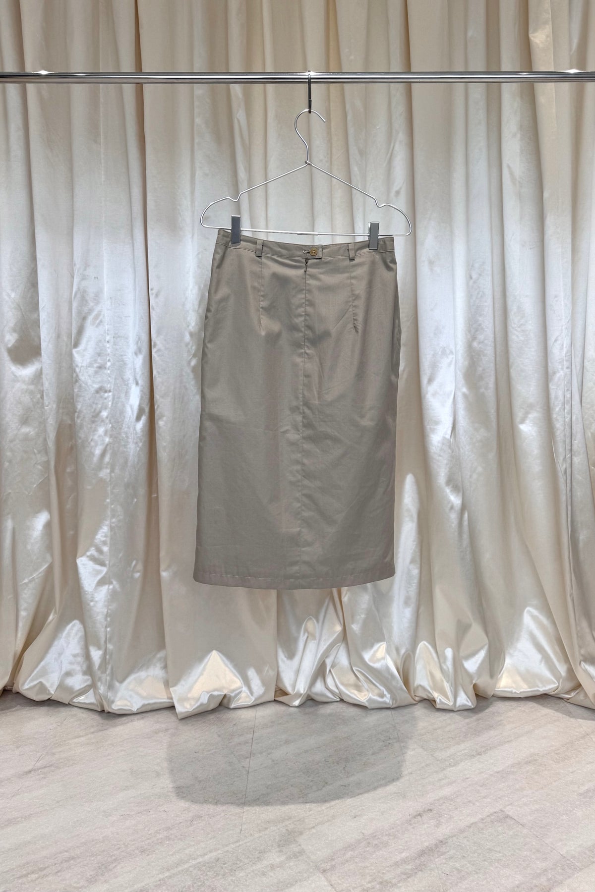 Beige Midi Skirt