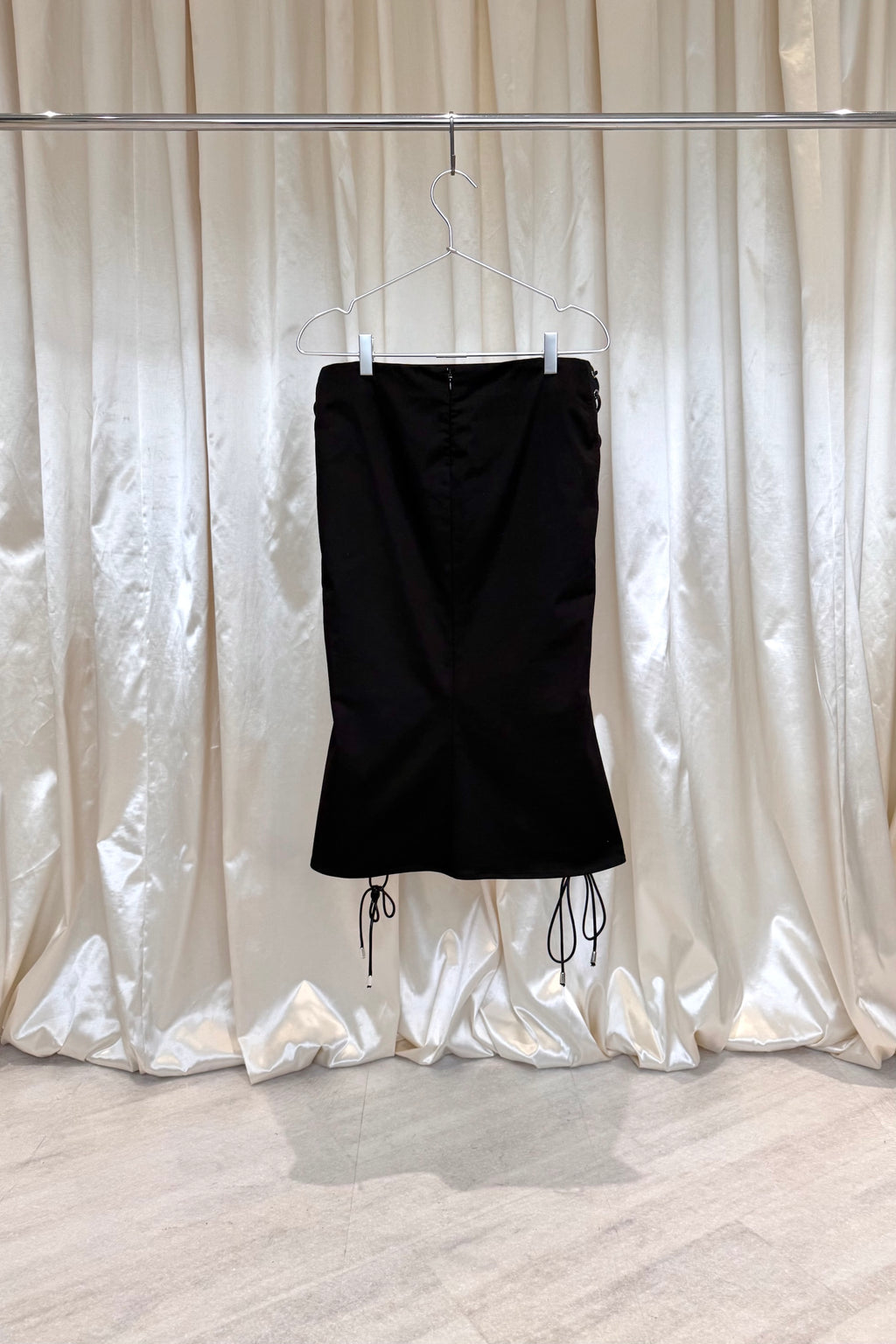 CAMILA COELHO Black Lace-Up Skirt