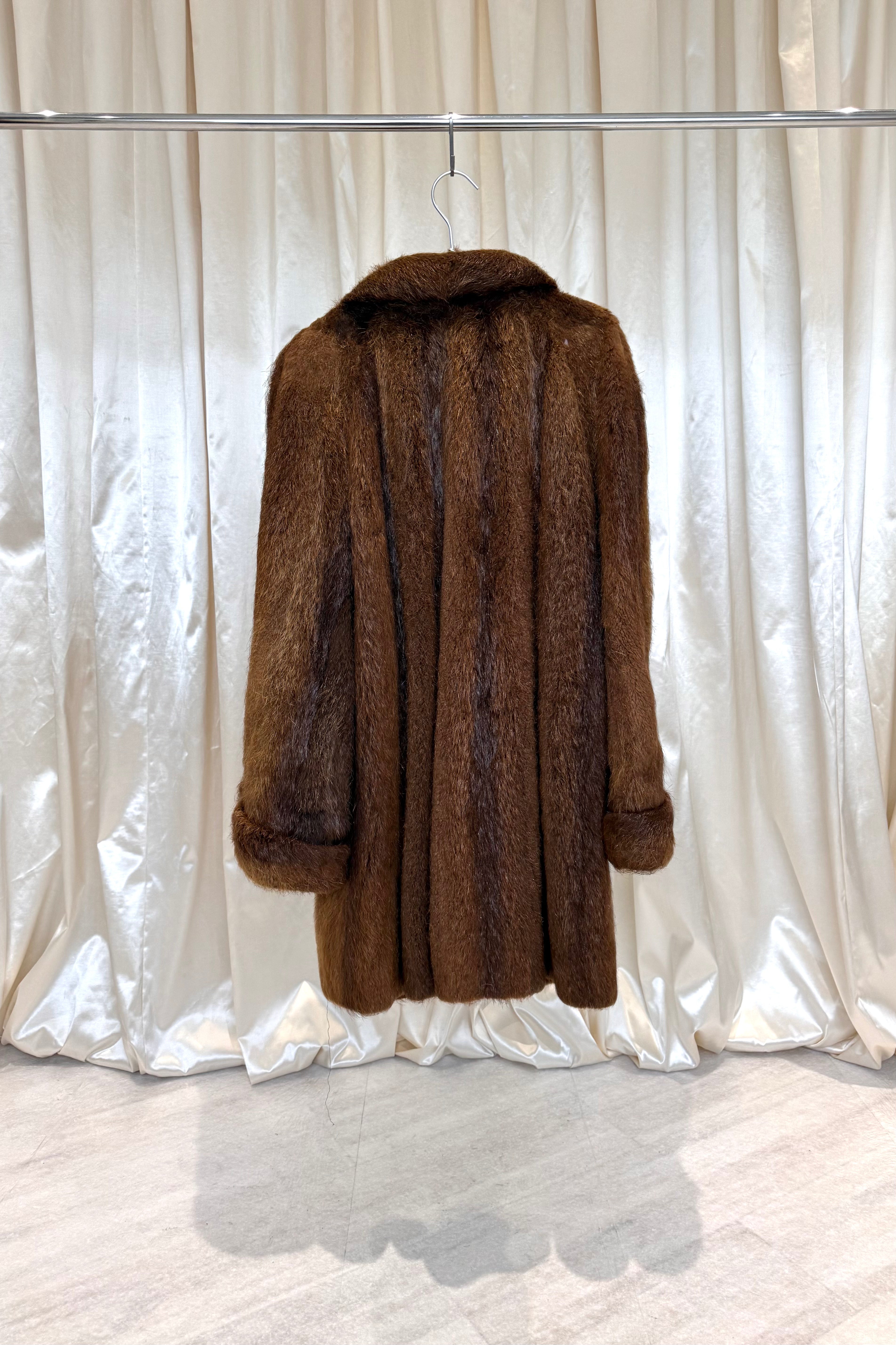 Brown Vintage Fur Coat