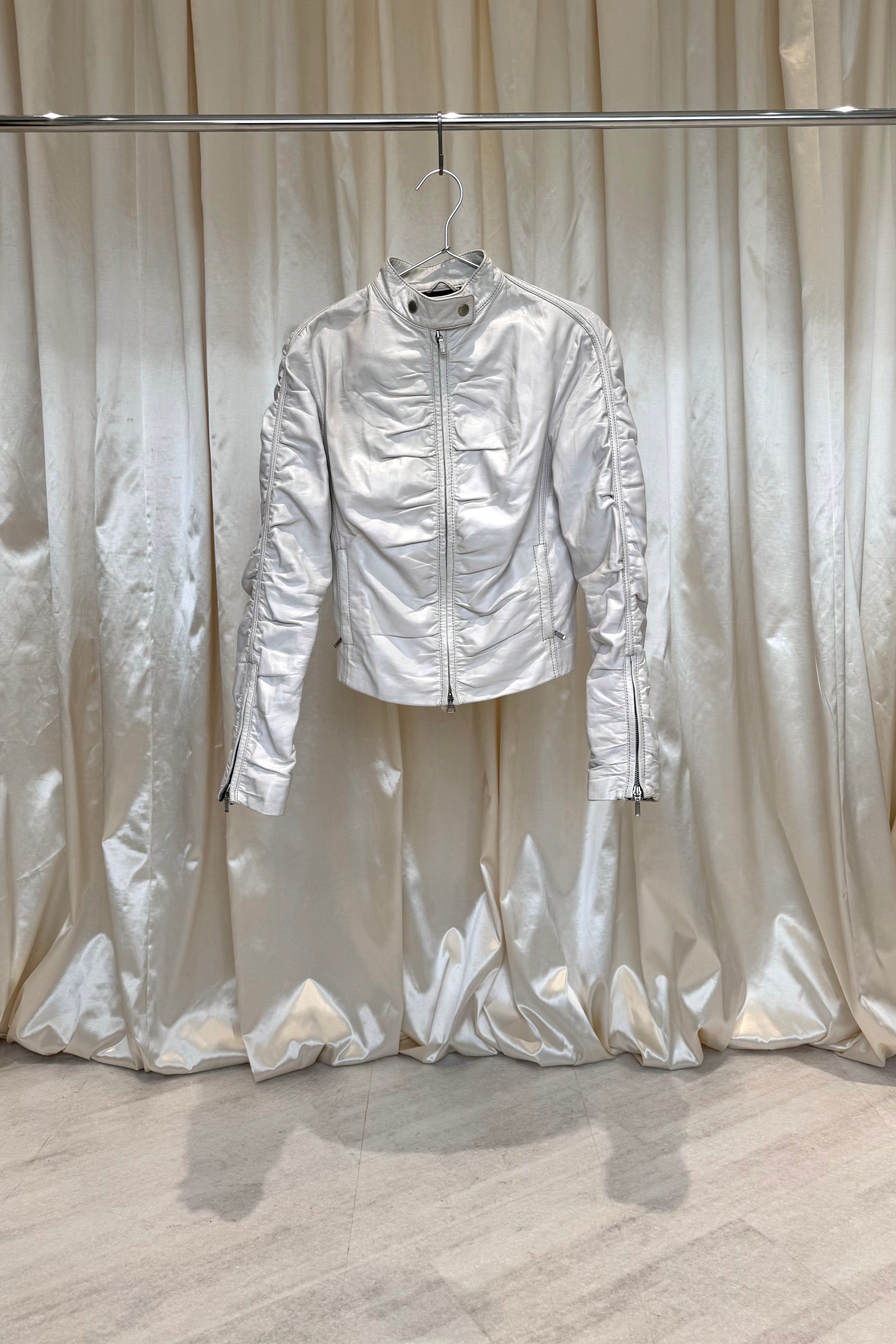 White Leather Jacket