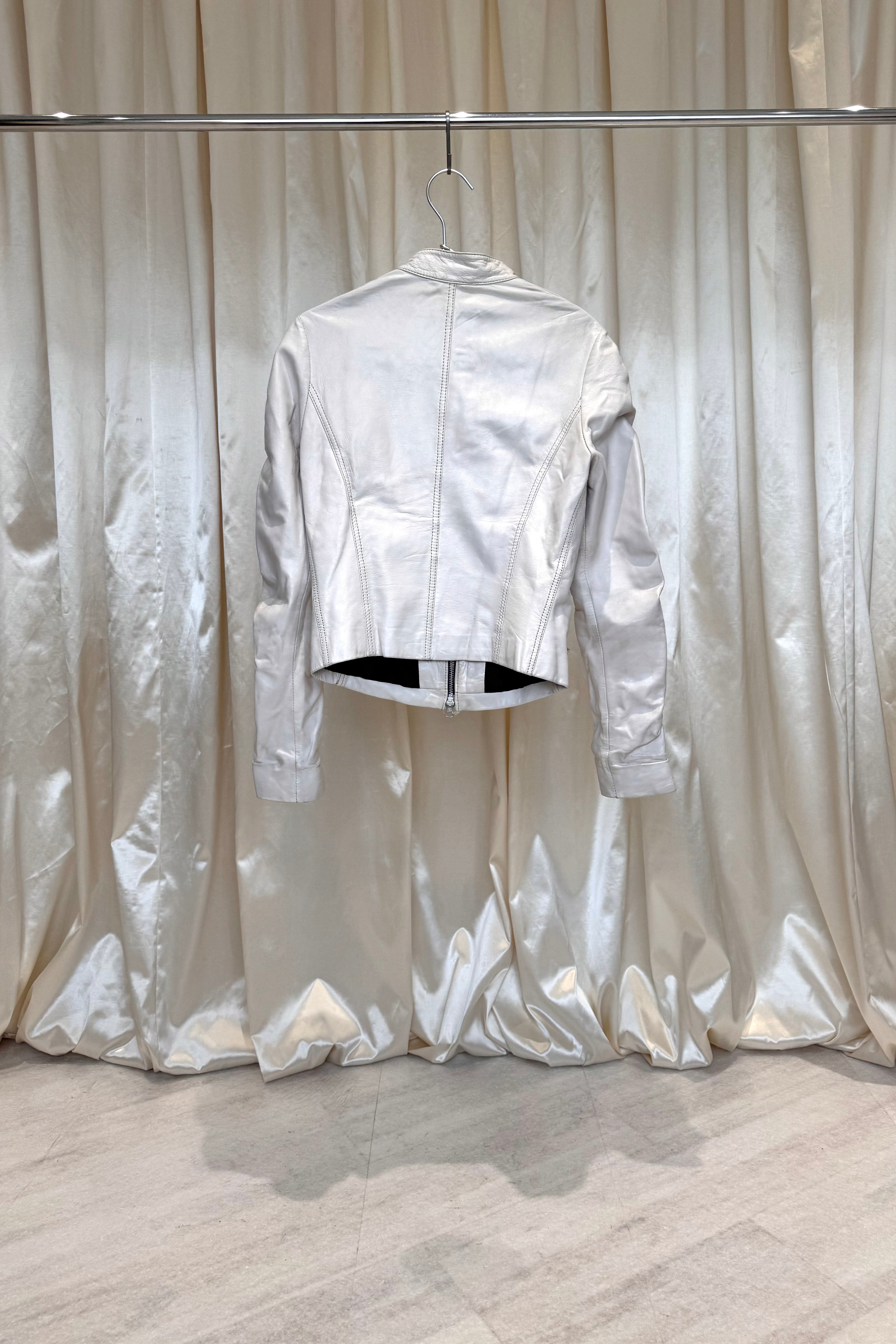 White Leather Jacket