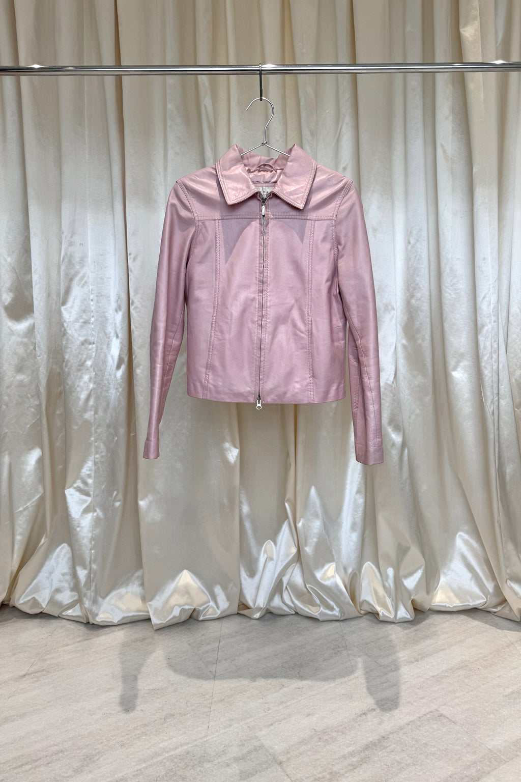 Light Pink Cropped Jacket