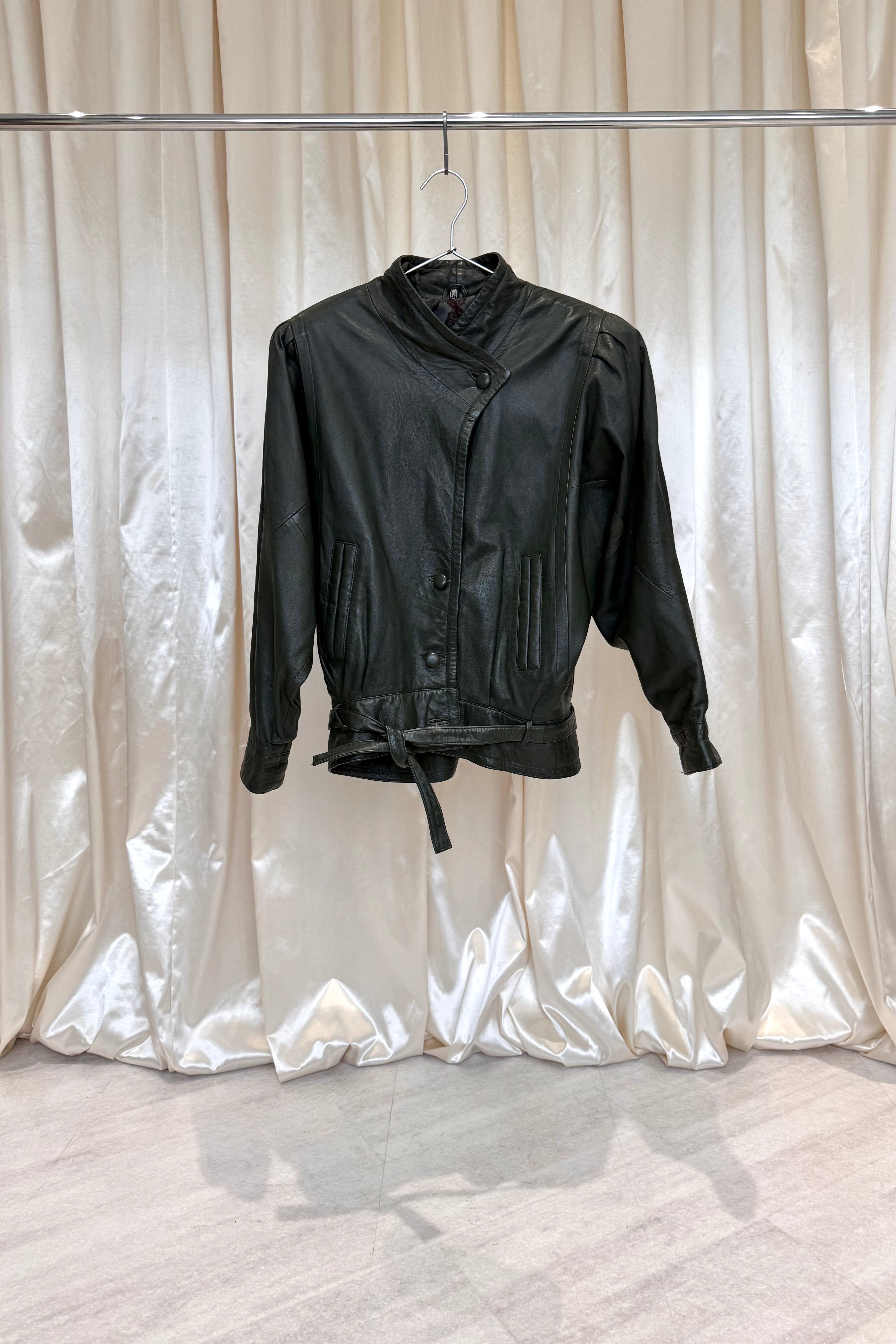 Dark Green Leather Jacket