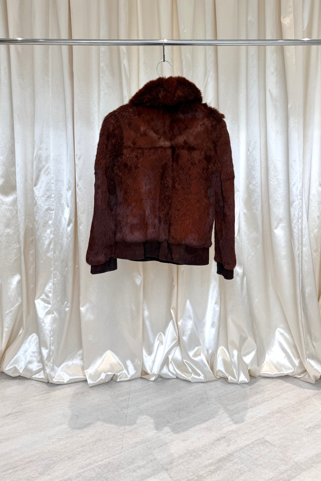 Burgundy Fur Jacket