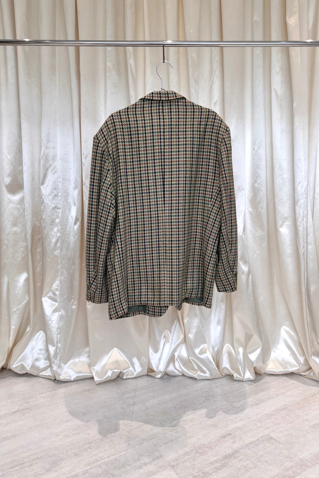 Multicolor Checkered Blazer
