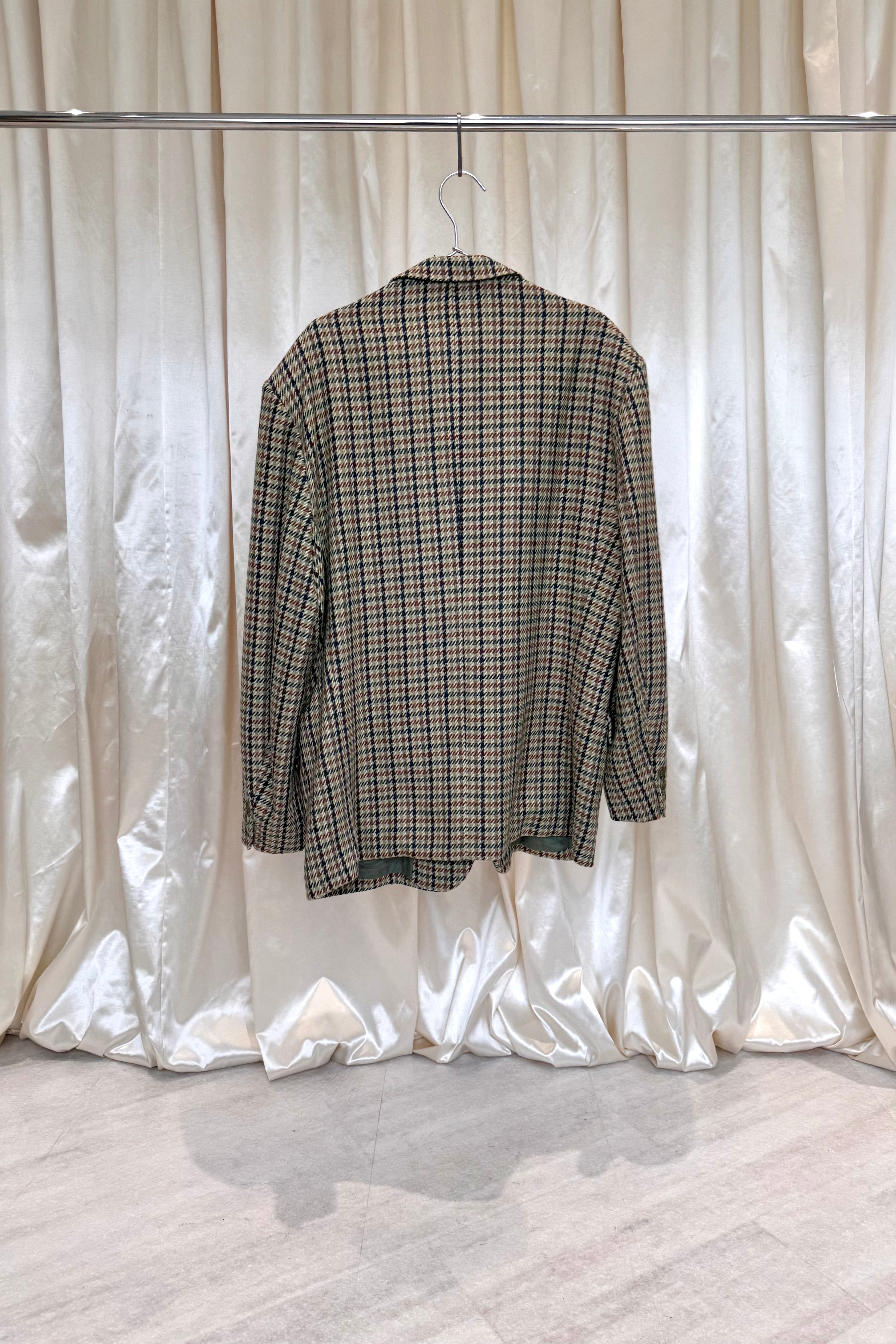 Multicolor Checkered Blazer