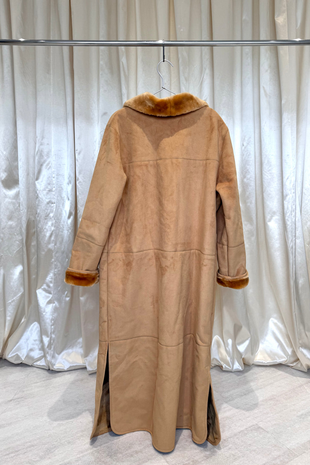 Beige Faux Shearling Coat