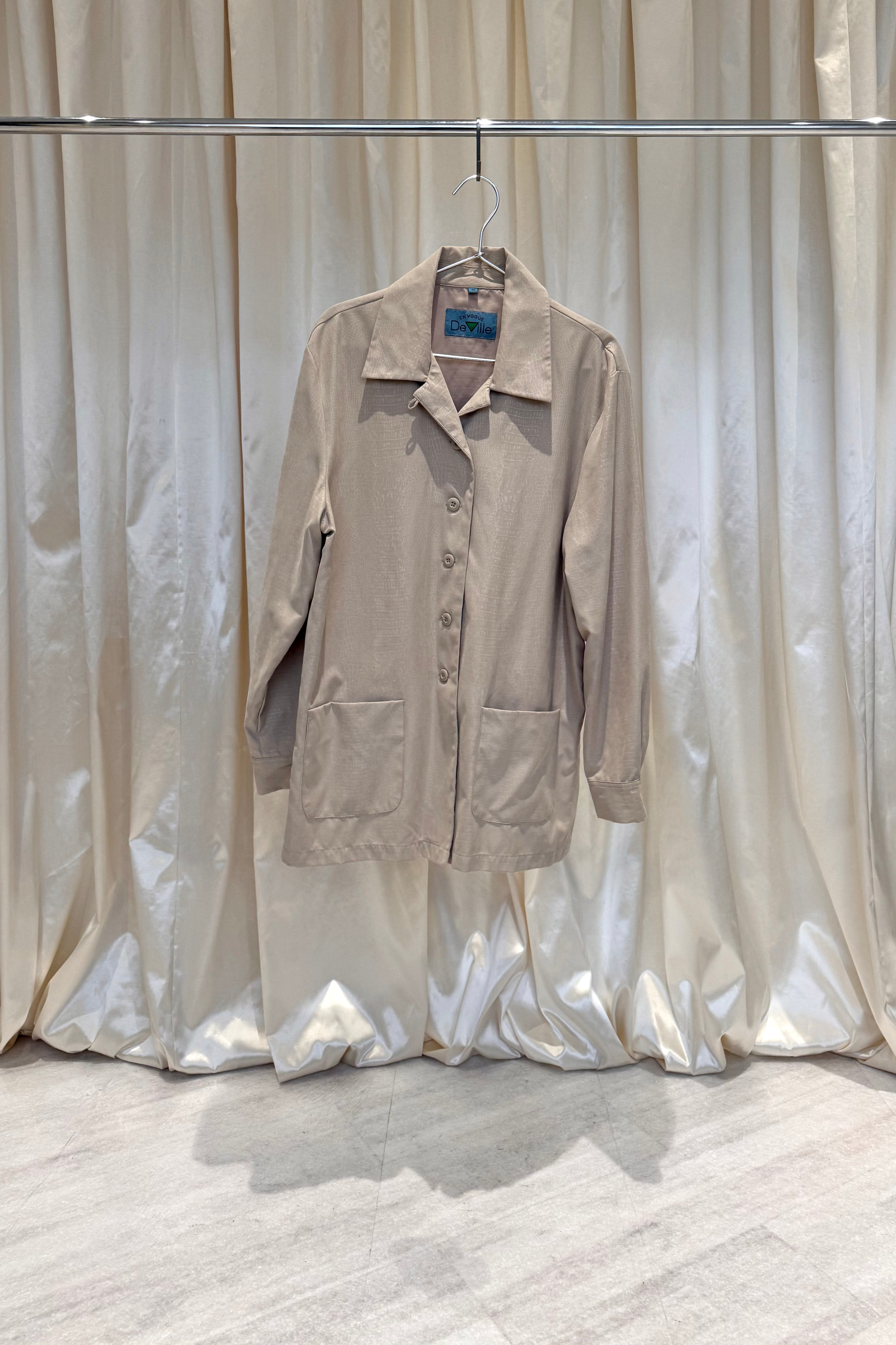 Beige oversized shirt