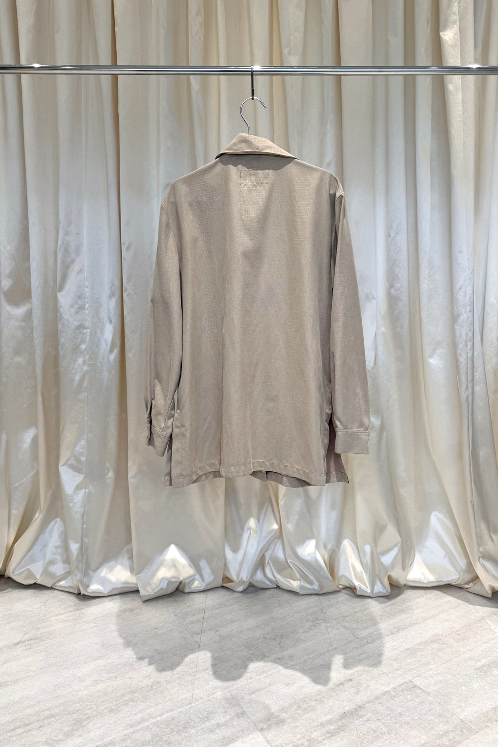 Beige oversized shirt