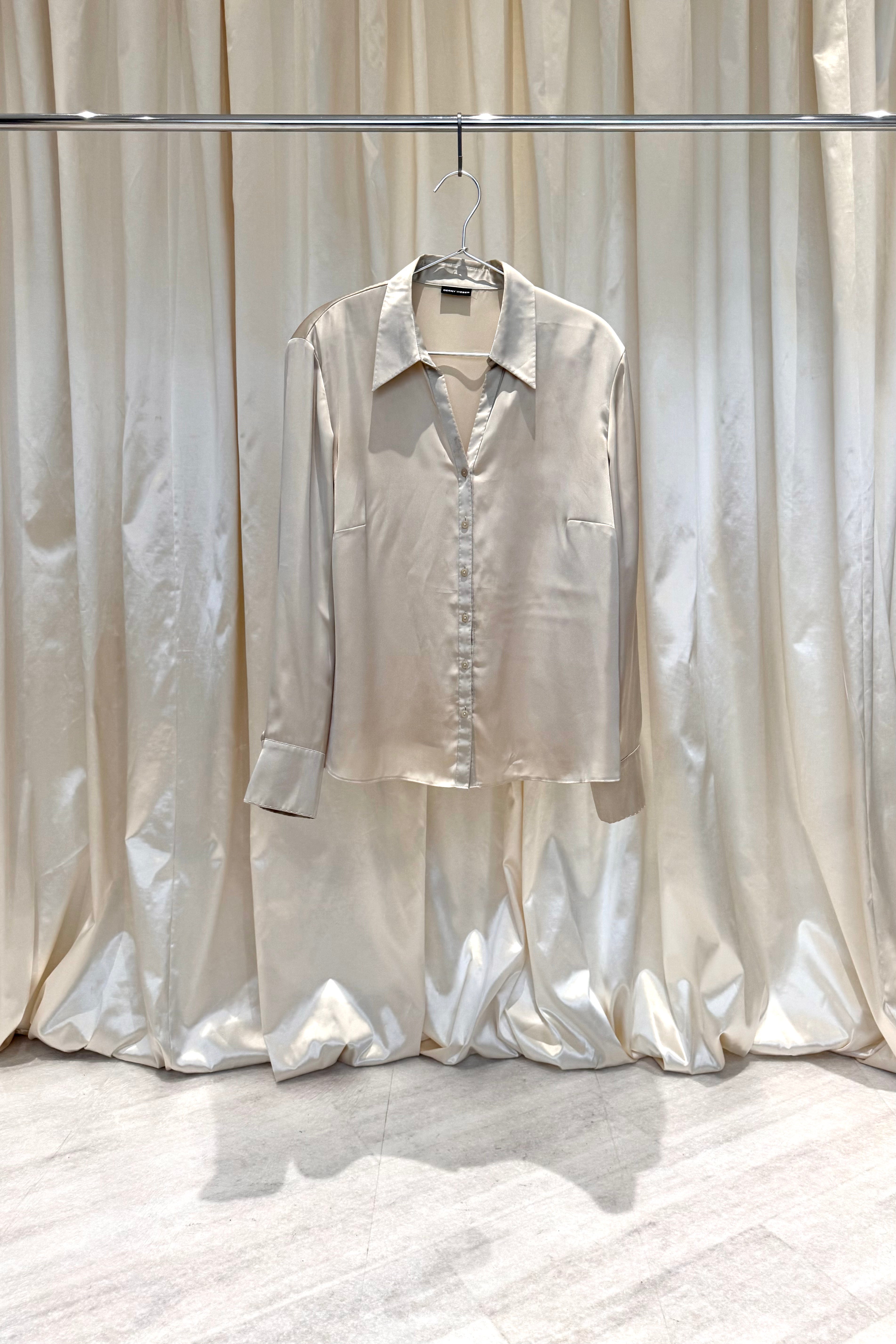 Ivory Satin Shirt