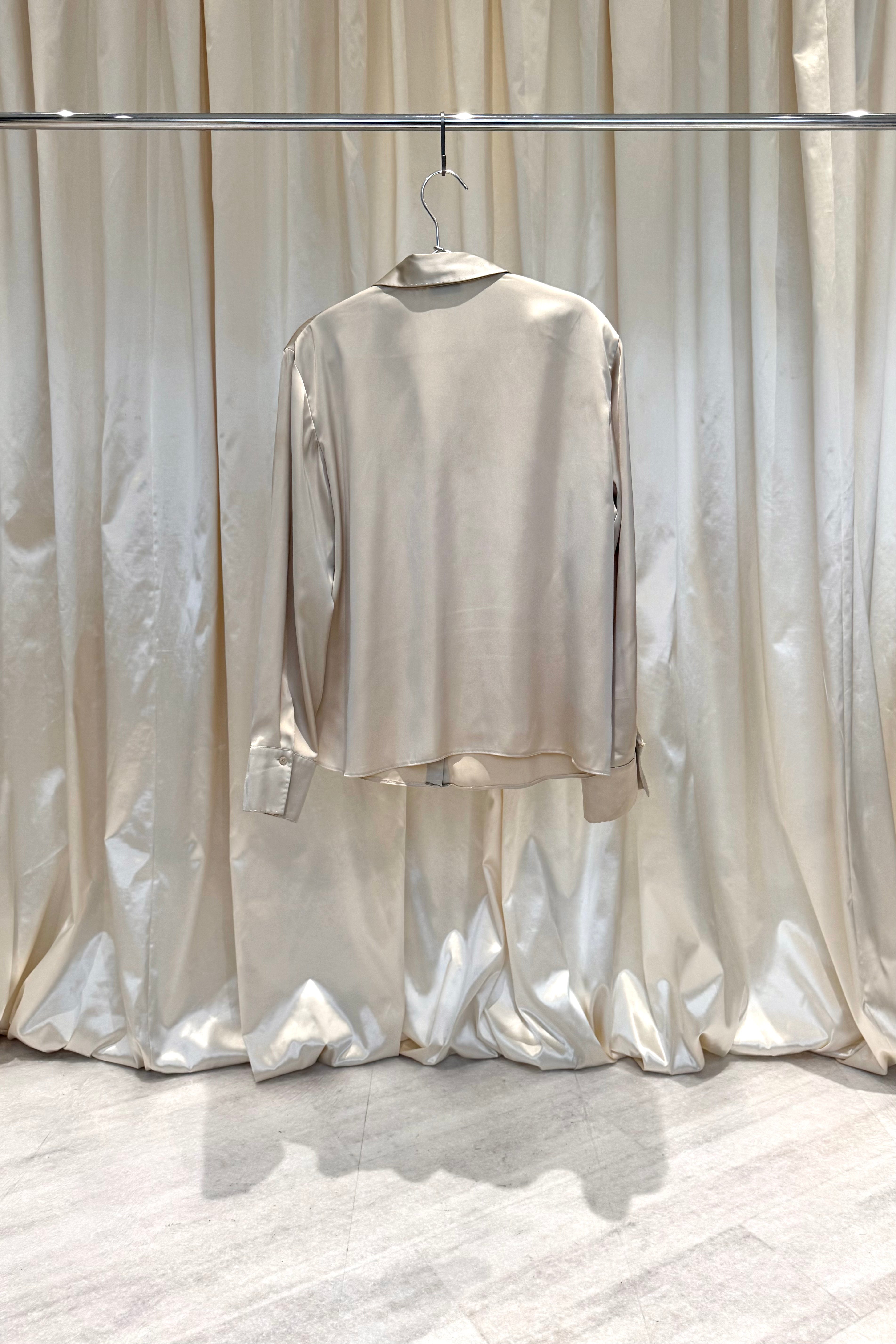 Ivory Satin Shirt
