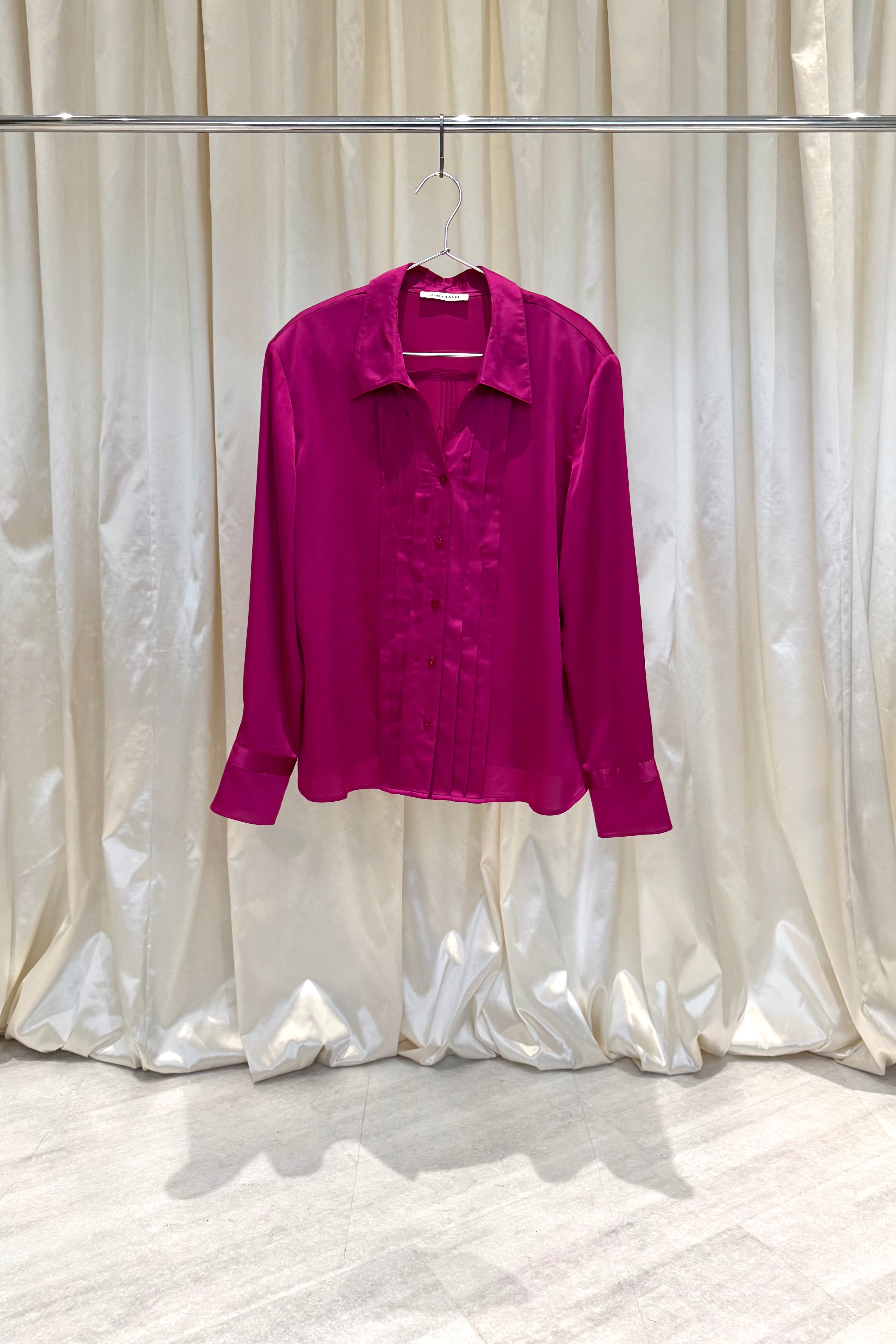 Pink Pleated Shirt