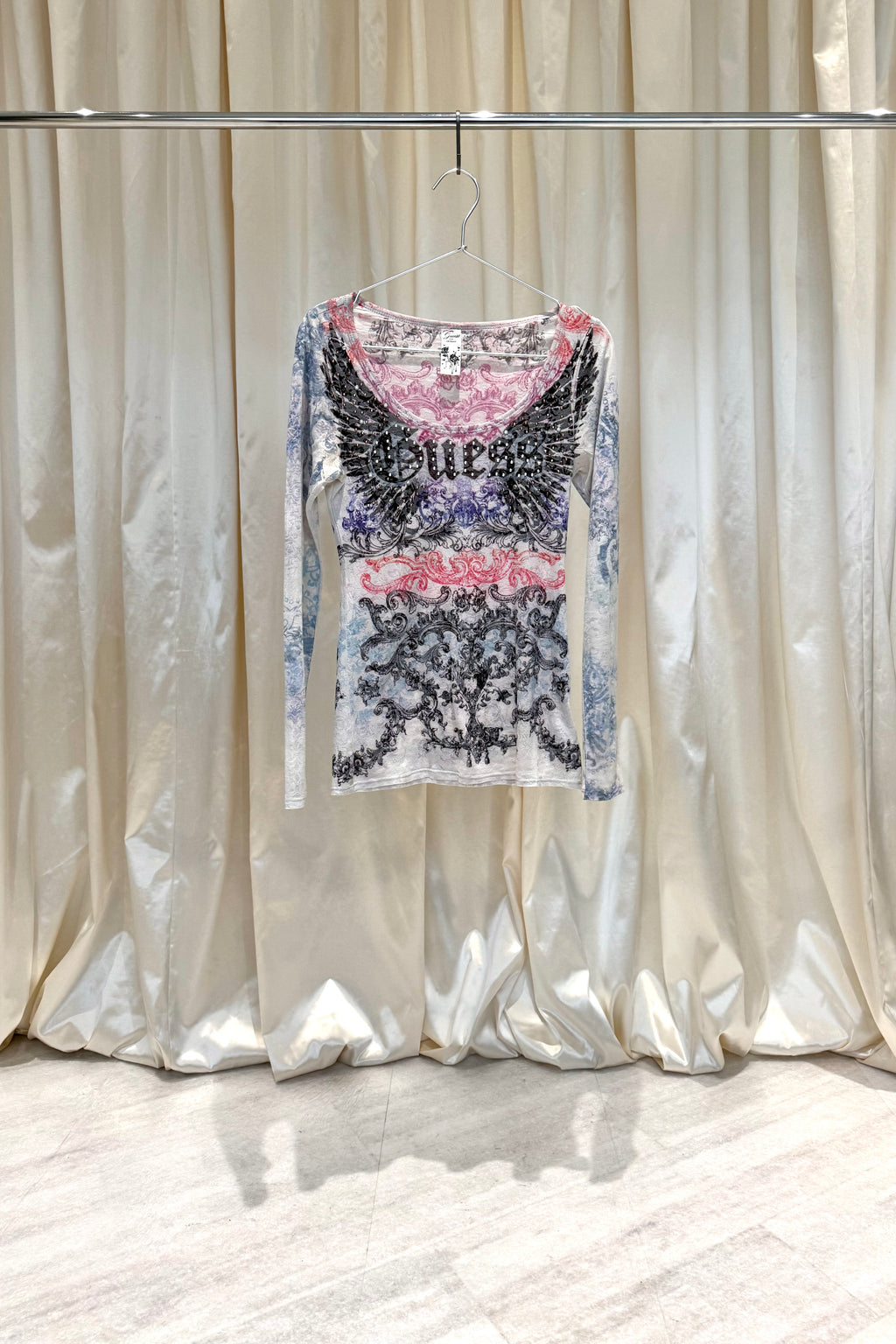 Guess Printed Long-Sleeve Top