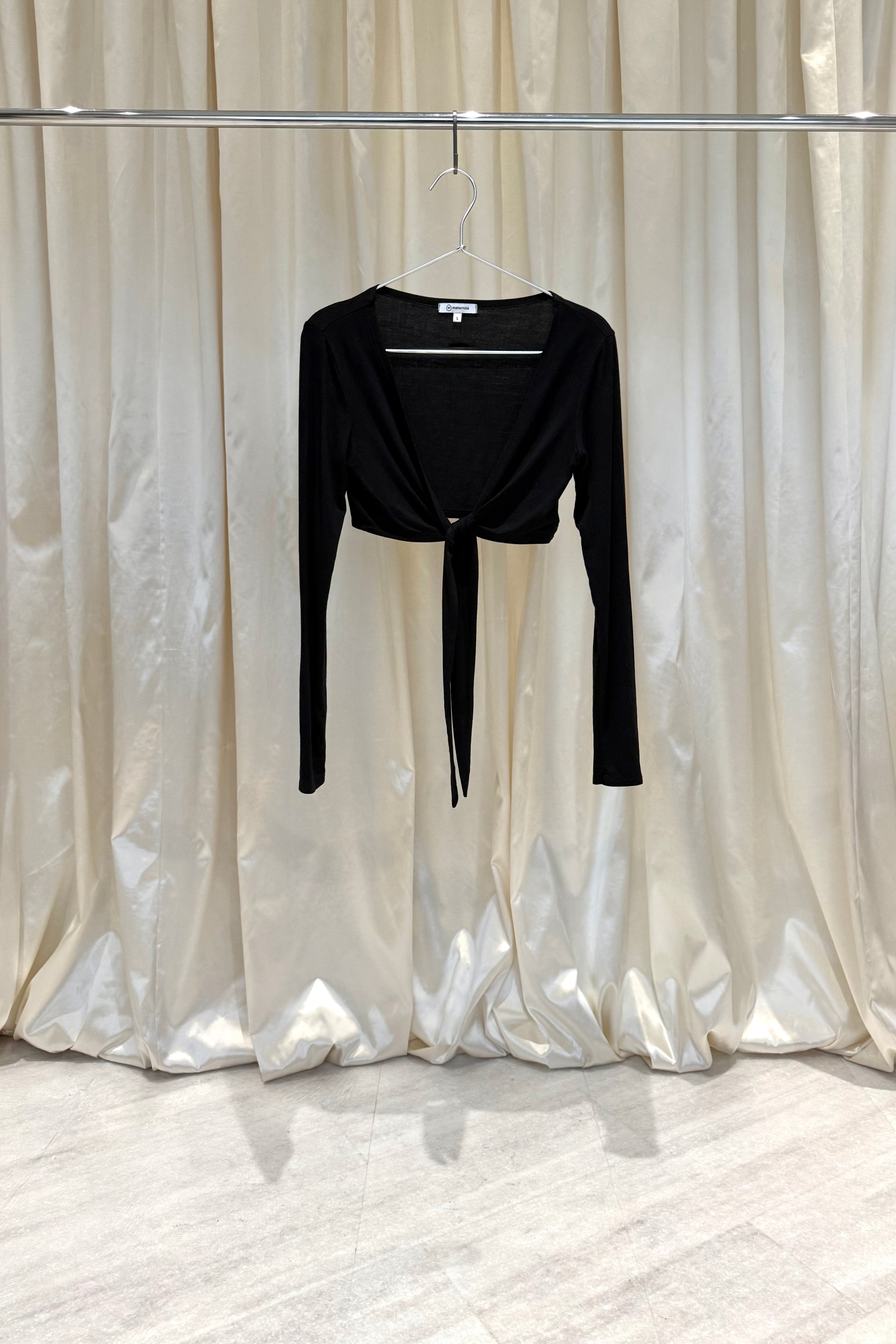 Black Long-Sleeve Top
