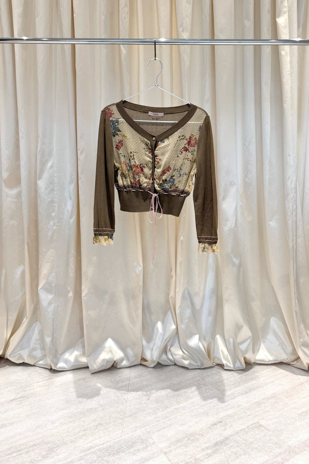 Floral Cropped Cardigan
