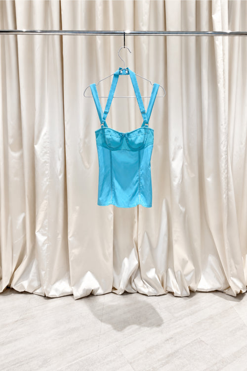 Turquoise Corset Top